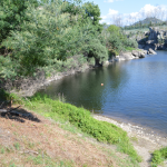 Playa fluvial de Portomaior