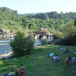 Playa fluvial del río Miño