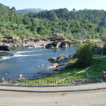 Playa fluvial del río Miño
